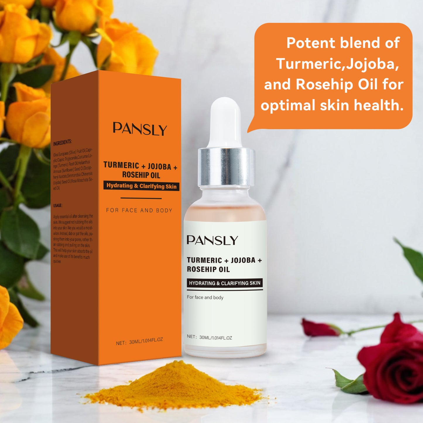 Turmeric Moisturizing And Nourishing Facial Essential Oil