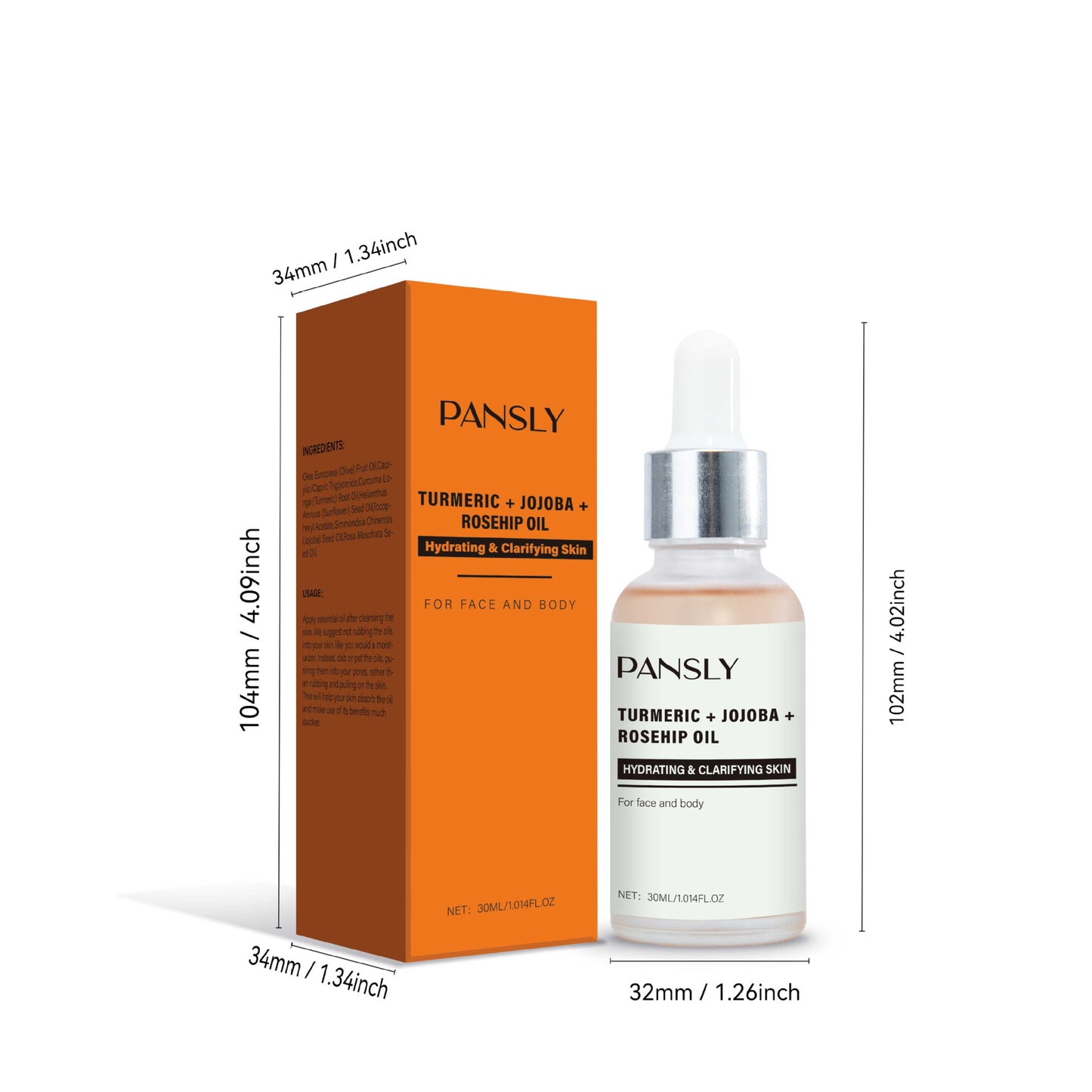 Turmeric Moisturizing And Nourishing Facial Essential Oil